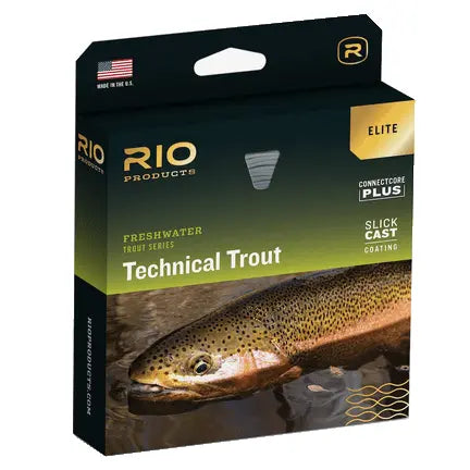 Rio Elite Technical Trout Fly Line-Fly Fishing - Fly Line & Leader-Rio-Blue/Peach/Grey-WF3F-Fishing Station