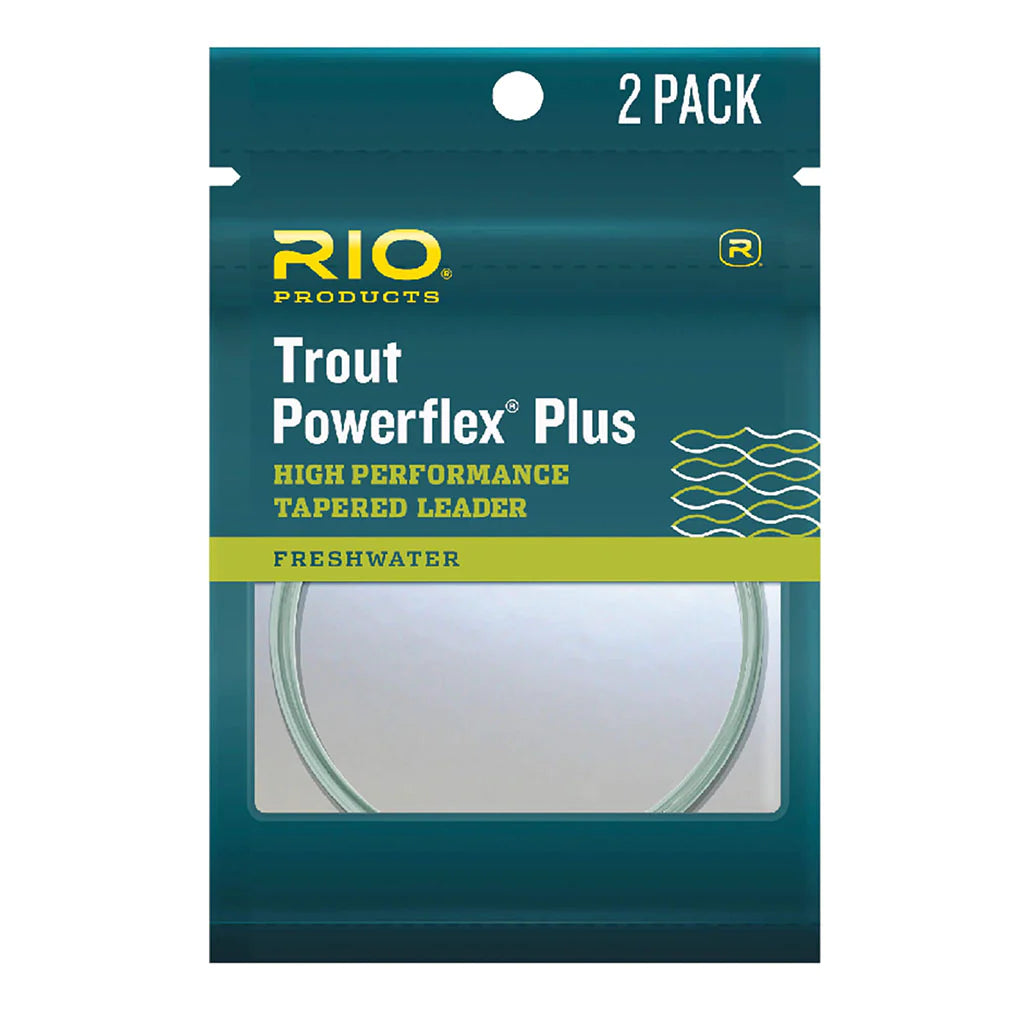 Rio Powerflex Plus Trout Leader-Fly Fishing - Fly Line & Leader-Rio-9ft (2 Pack)-4X 7.5lb-Fishing Station