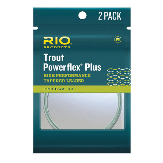Rio Powerflex Plus Trout Leader-Fly Fishing - Fly Line & Leader-Rio-9ft (2 Pack)-4X 7.5lb-Fishing Station