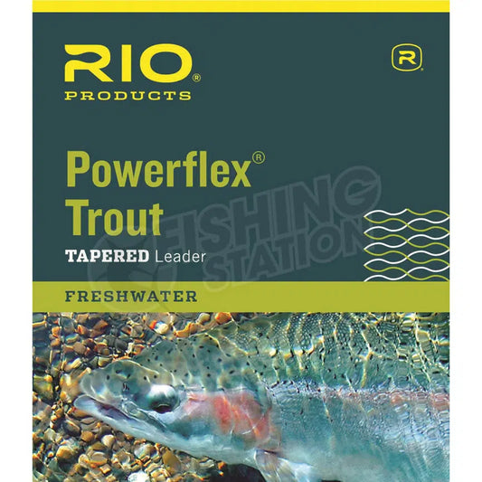 Rio Powerflex Trout Tapered Leader-Fly Fishing - Fly Line & Leader-Rio-9ft-2X 10lb-Fishing Station