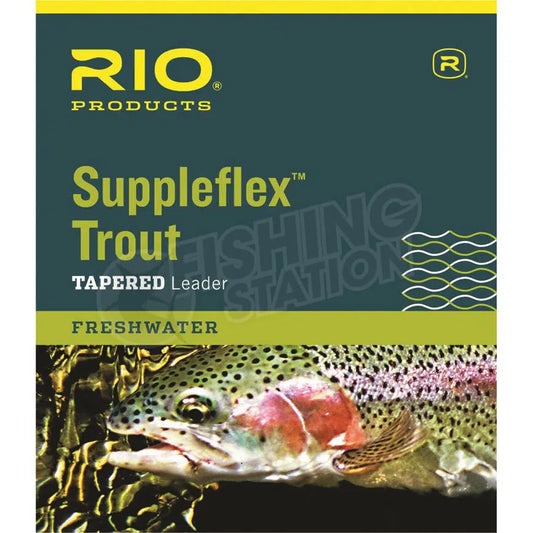 Rio Suppleflex Trout Tapered Leader-Fly Fishing - Fly Line & Leader-Rio-5X 4.7lb-Fishing Station