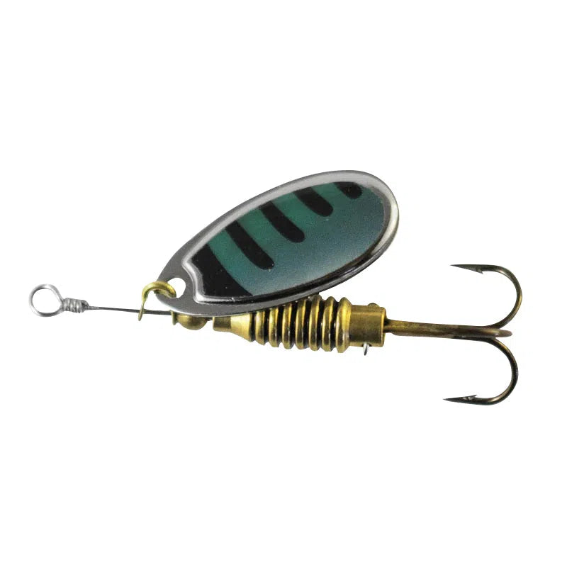 Rublex Celta Classic Spinner-Lure - Spinnerbaits & Spinners-Rublex-Silver Green Black-#3 - 5g-Fishing Station