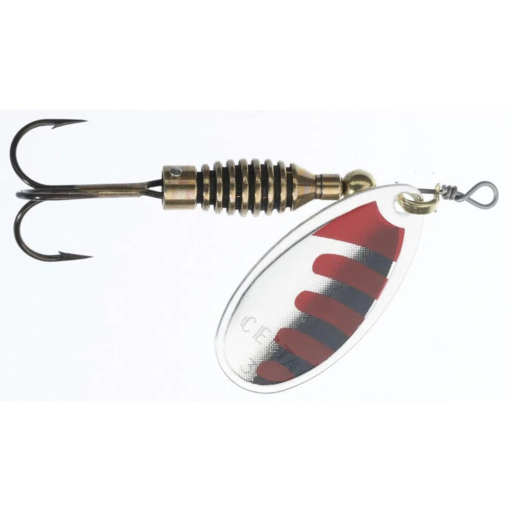 Rublex Celta Classic Spinner-Lure - Spinnerbaits & Spinners-Rublex-Silver Red-#3 - 5g-Fishing Station
