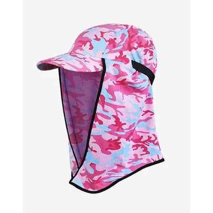 SPA Adapt-A-Cap Kids Flippa-Hats & Headwear-Sun Protection Australia-Camo Pink-Fishing Station