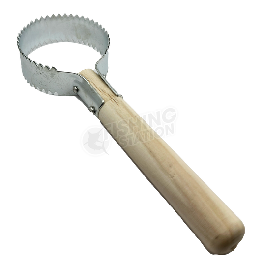 STM Round Head Fish Scaler with Timber Handle