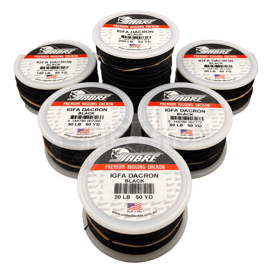 braided dacron fishing line 130 lb Sabre IGFA Waxed Dacron