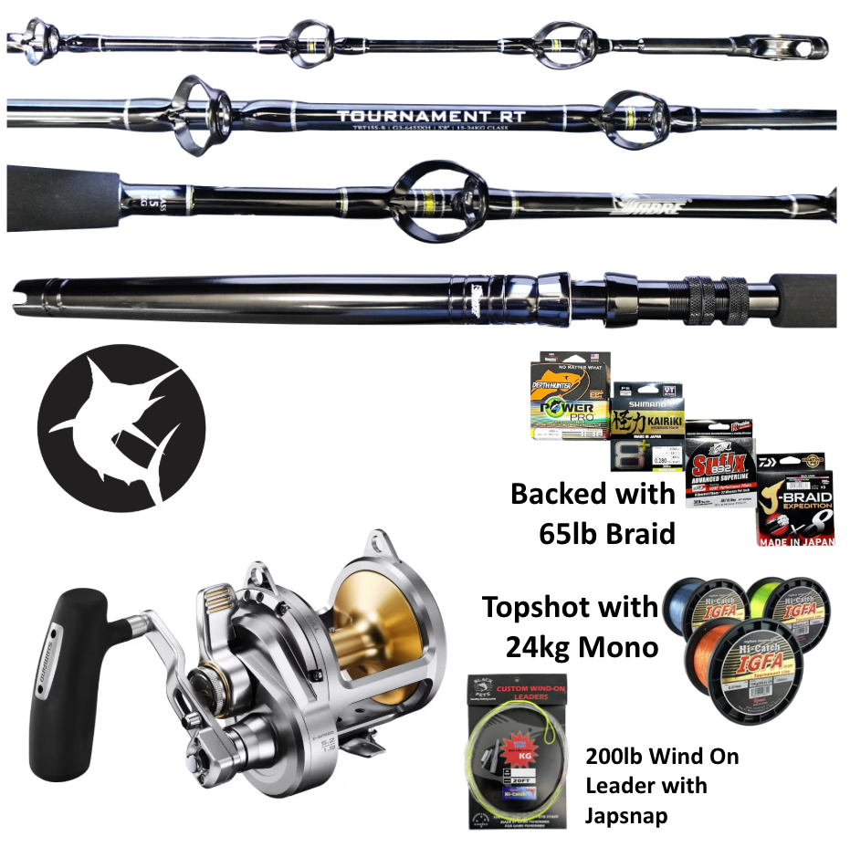 Sabre RT 15kg SB Rod / Talica 25 Overhead Game Combo – Fishing Station