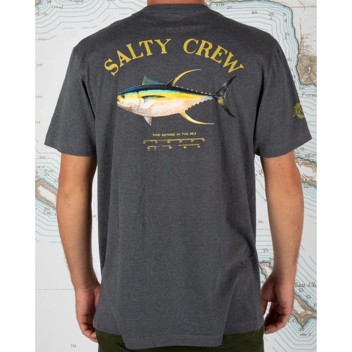 Salty Crew Ahi Mount Short Sleeve Tee-Shirts & T-Shirts-Salty Crew-Heather Grey-S-Fishing Station