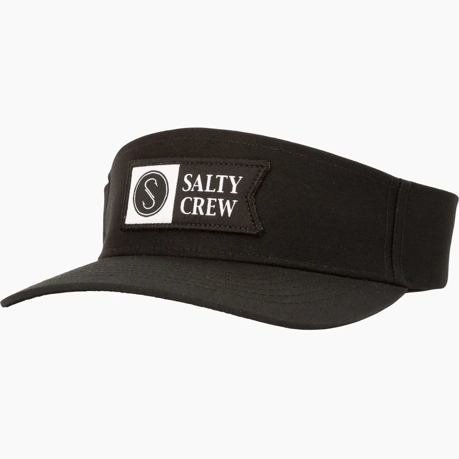 Salty Crew Alpha Flag Visor-Hats & Headwear-Salty Crew-Black-Fishing Station