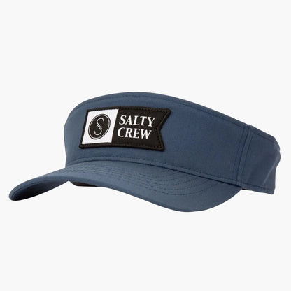 Salty Crew Alpha Flag Visor-Hats & Headwear-Salty Crew-Blue-Fishing Station