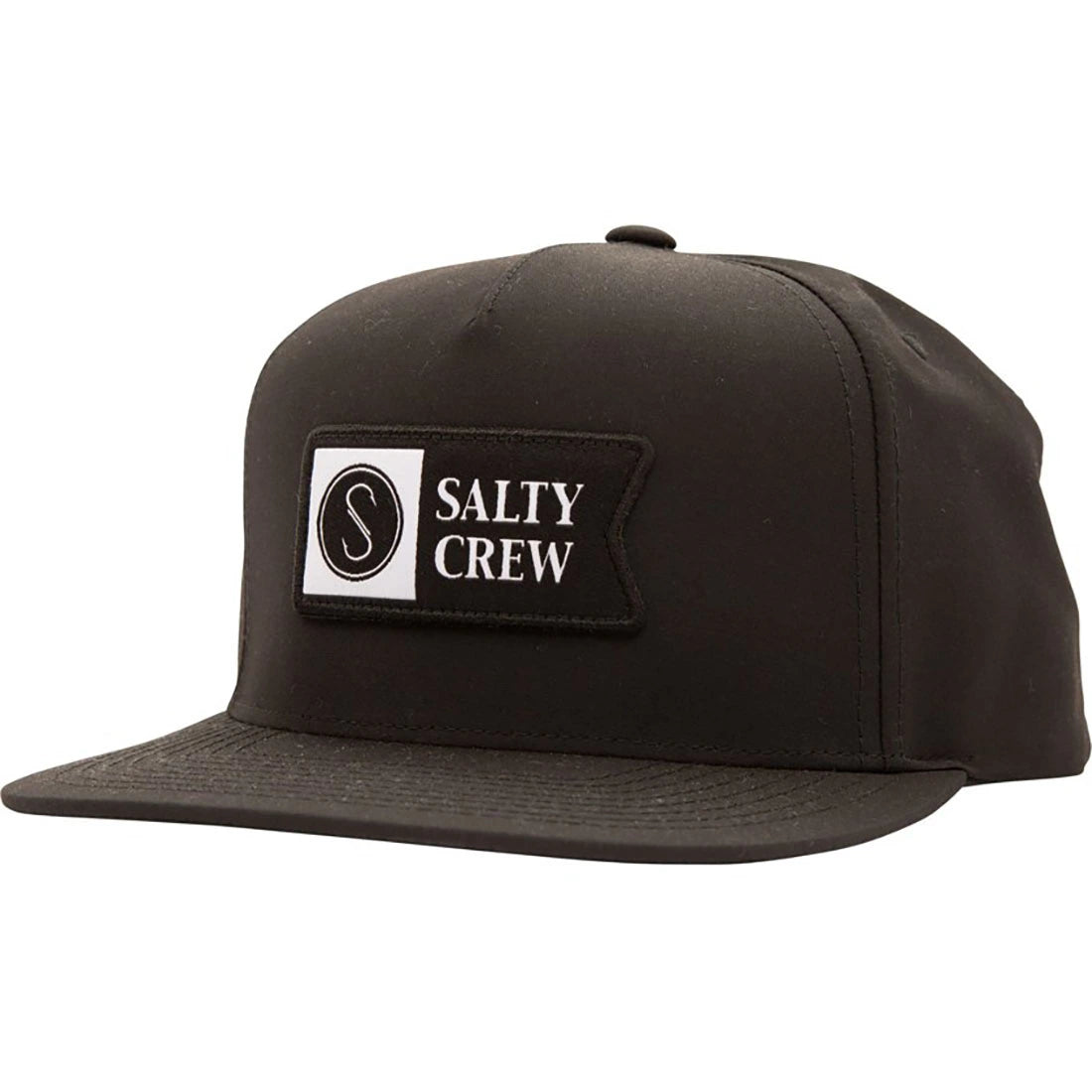 Salty Crew Alpha Tech 5 Panel Hat-Hats & Headwear-Salty Crew-Black-Fishing Station