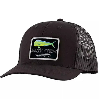 Salty Crew Mahi Mount Retro Trucker Hat-Hats & Headwear-Salty Crew-Black-Fishing Station
