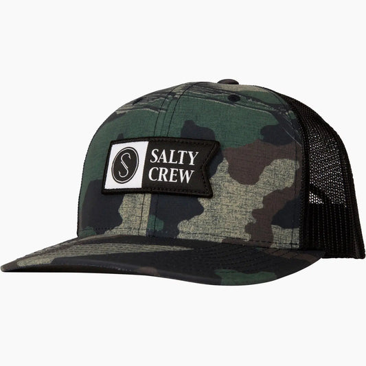 Salty Crew Pinnacle 2 Retro Trucker Hat-Hats & Headwear-Salty Crew-Camo-Fishing Station