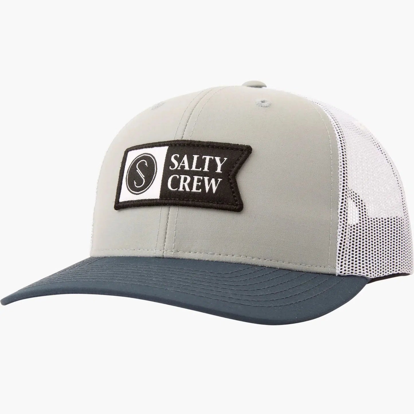 Salty Crew Pinnacle 2 Retro Trucker Hat-Hats & Headwear-Salty Crew-Sage/Indigo-Fishing Station