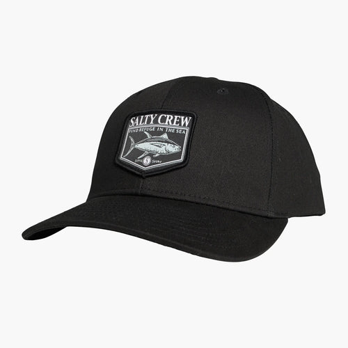 Salty Crew Angler 6 Panel Hat-Hats & Headwear-Salty Crew-Black-Fishing Station