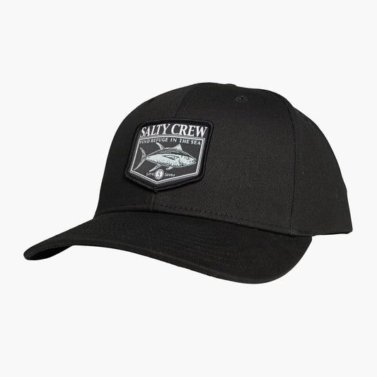 Salty Crew Angler 6 Panel Hat-Hats & Headwear-Salty Crew-Black-Fishing Station