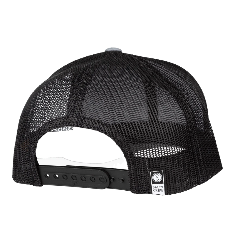 Load image into Gallery viewer, Salty Crew Marina Retro Trucker Hat-Hats &amp; Headwear-Salty Crew-Heather Grey/Black-Fishing Station
