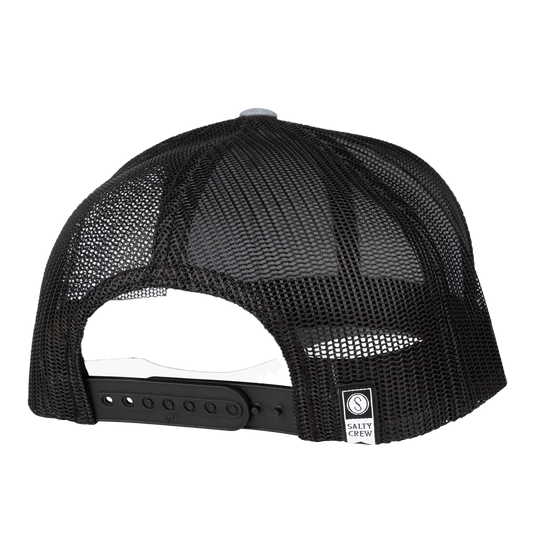Salty Crew Marina Retro Trucker Hat-Hats & Headwear-Salty Crew-Heather Grey/Black-Fishing Station