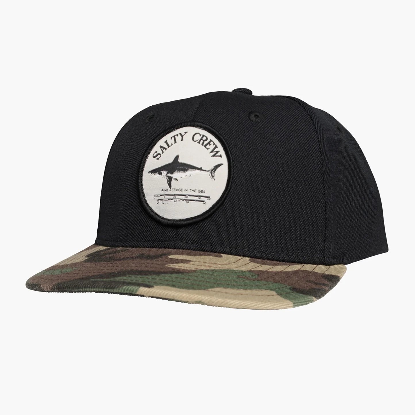 Salty Crew Bruce 6 Panel Hat-Hats & Headwear-Salty Crew-Black/Camo-Fishing Station