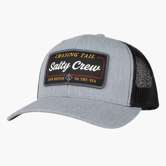 Salty Crew Marina Retro Trucker Hat-Hats & Headwear-Salty Crew-Heather Grey/Black-Fishing Station