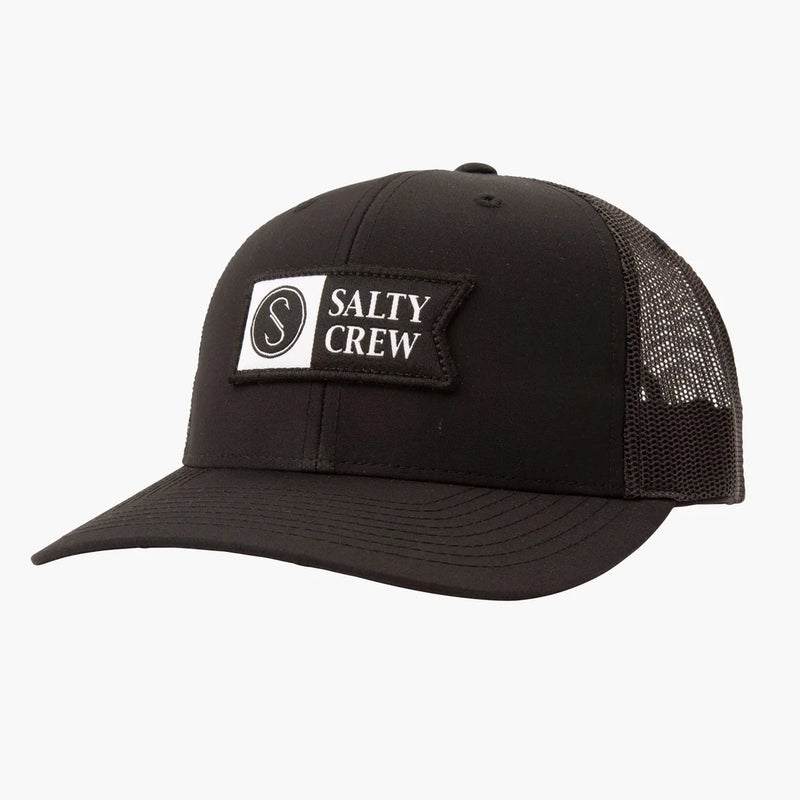 Load image into Gallery viewer, Salty Crew Pinnacle 2 Retro Trucker Hat-Hats &amp; Headwear-Salty Crew-Black/Black-Fishing Station
