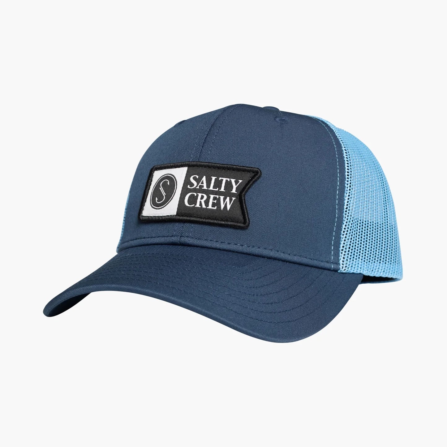 Salty Crew Pinnacle 2 Retro Trucker Hat-Hats & Headwear-Salty Crew-Slate Blue-Fishing Station