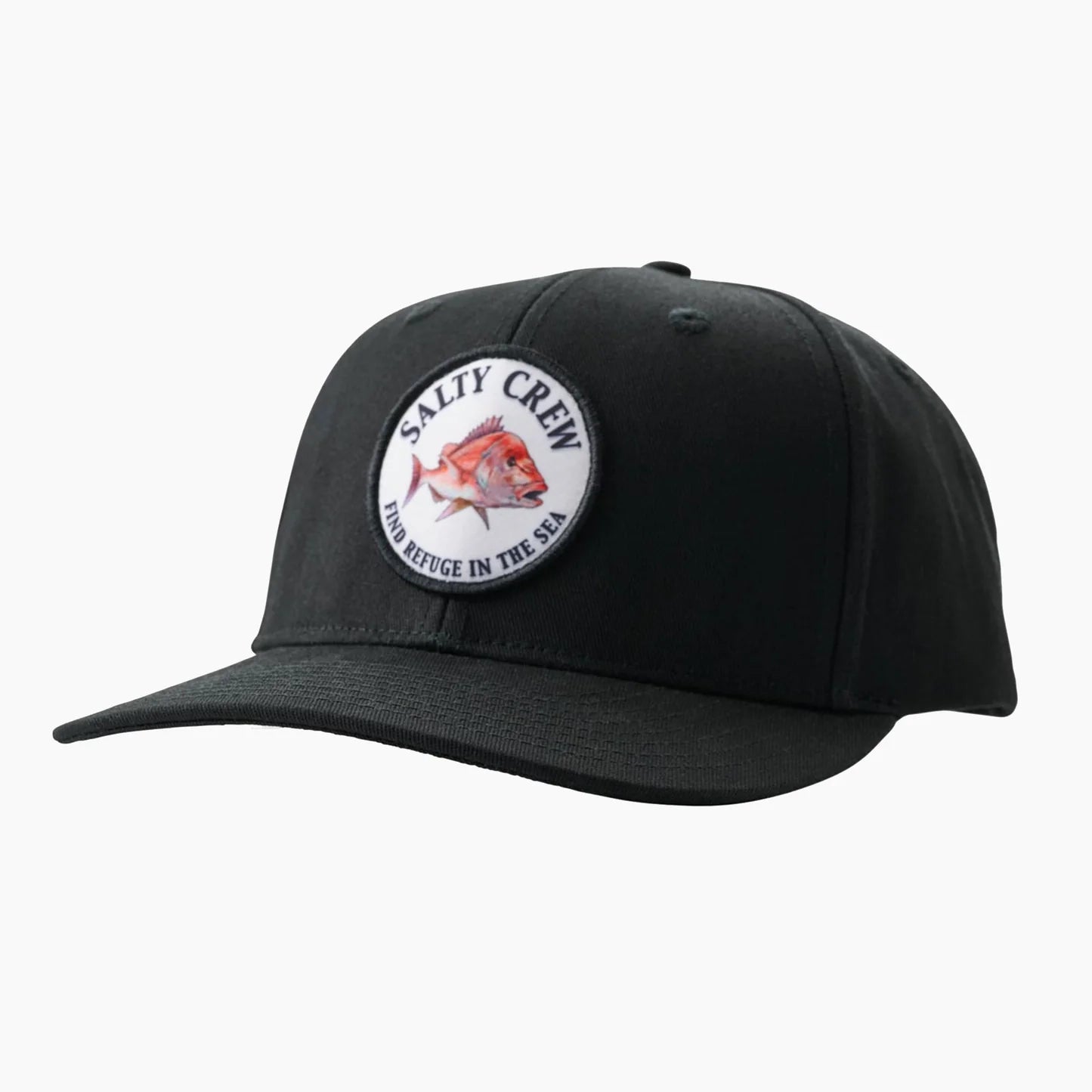 Salty Crew Snap Attack 6 Panel Hat-Hats & Headwear-Salty Crew-Black-Fishing Station