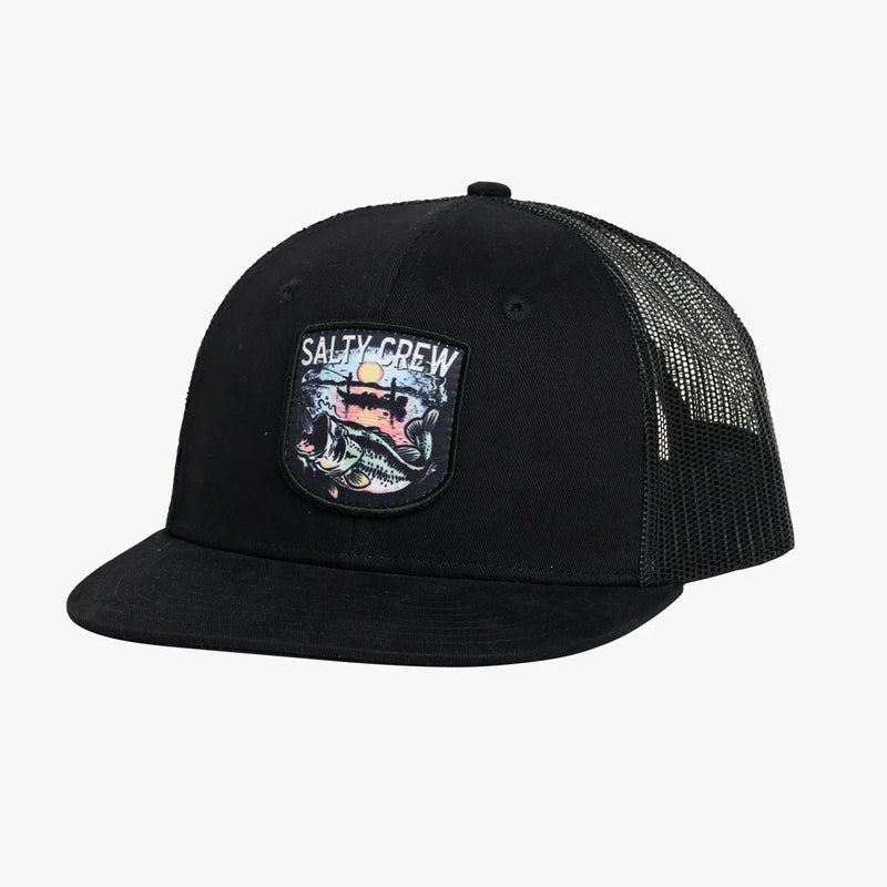 Load image into Gallery viewer, Salty Crew Striker Trucker Hat-Hats &amp; Headwear-Salty Crew-Black-Fishing Station
