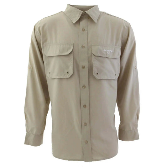 Samaki Breeze Vented Long Sleeve Shirt UPF30-Shirts & T-Shirts-Samaki-Bone-S-Fishing Station