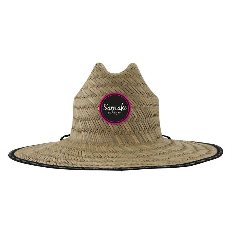 Samaki Ladies Patch Straw Hat-Hats & Headwear-Samaki-Fishing Station