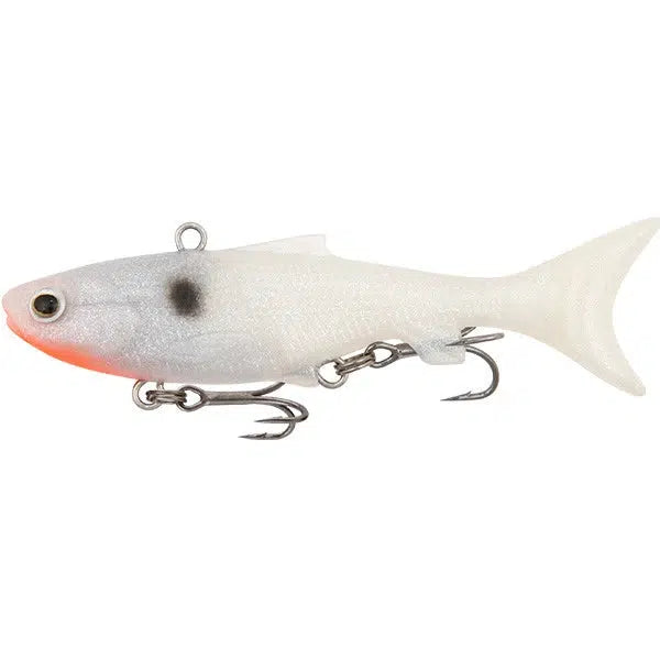 Load image into Gallery viewer, Samaki Vibelicious Thumper Soft Vibe Lure-Lure - Blades &amp; Vibe-Samaki-Pearl White-100mm / 22g-Fishing Station
