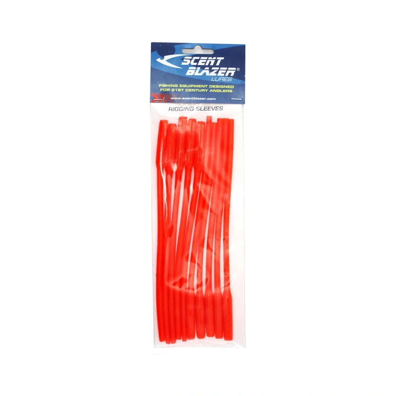 Scent Blazer Rigging Sleeves-Terminal Tackle - Beads & Tubing-Scent Blazer Lures-Red-Fishing Station