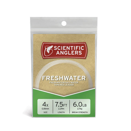 Scientific Anglers 2Pack Freshwater Nylon Tapered Leader-Fly Fishing - Fly Line & Leader-Scientific Anglers-12FT 0X Clear 14.9lb-Fishing Station