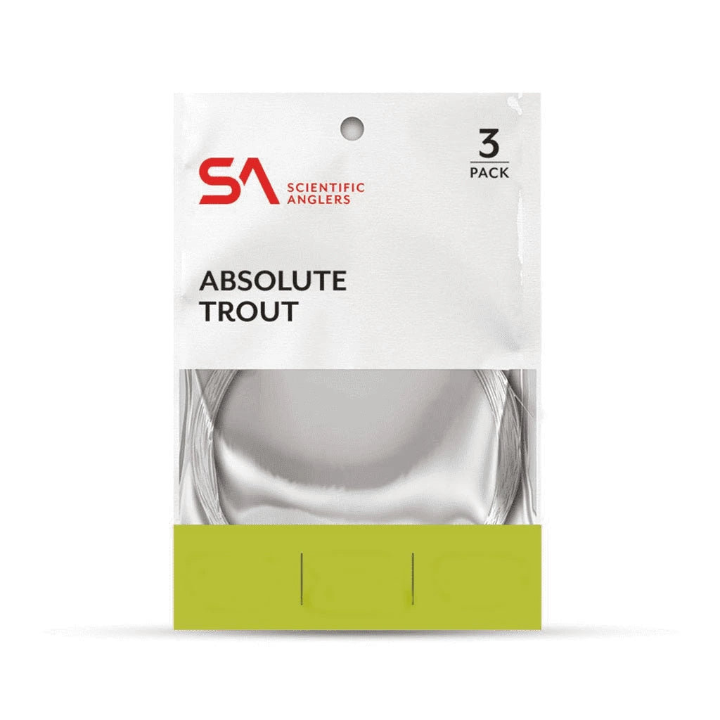 Scientific Anglers Absolute Trout Leader - 3 Pack-Fly Fishing - Fly Line & Leader-Scientific Anglers-3X 9.0LB-Fishing Station