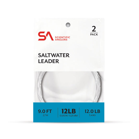 Scientific Anglers Saltwater Tapered Leader-Fly Fishing - Fly Line & Leader-Scientific Anglers-9ft 18lb Clear-Fishing Station