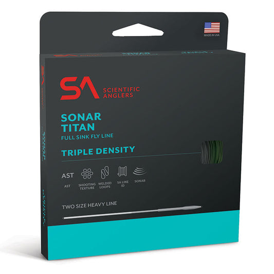 Scientific Anglers Sonar Titan Triple Density INT / SINK 3 / SINK 5-Fly Fishing - Fly Line & Leader-Scientific Anglers-INT/S3/S5 Gr/Olive/Charcoal WF6S Textured-Fishing Station