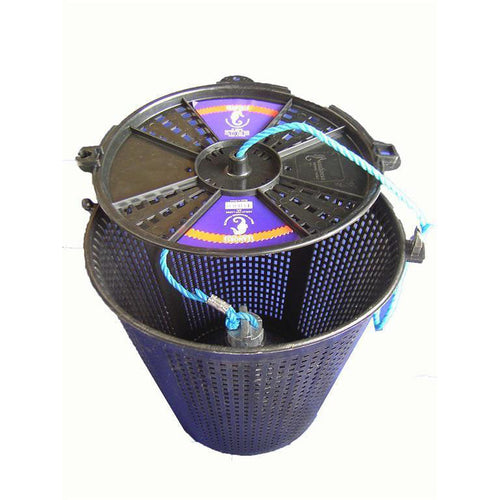 Seahorse Berley Pot Large with Lid & Rope-Buckets, Bait Collecting & Burley-Seahorse Fishing Tackle-Fishing Station