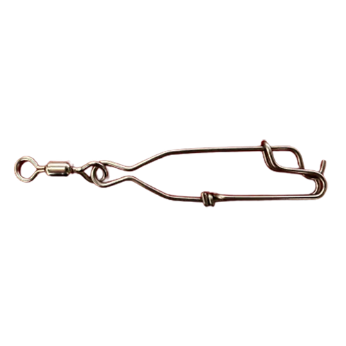 Shark/Dropper Clip with Swivel 80mm-Terminal Tackle - Swivels & Snaps-Fishing Station-Fishing Station