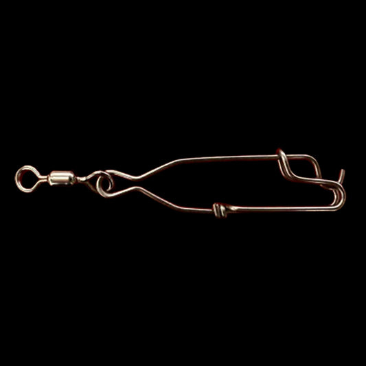 Shark/Dropper Clip with Swivel 80mm-Terminal Tackle - Swivels & Snaps-Fishing Station-Fishing Station