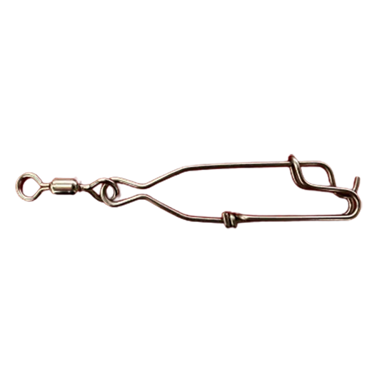 Shark/Dropper Clip with Swivel 80mm-Terminal Tackle - Swivels & Snaps-Fishing Station-Fishing Station
