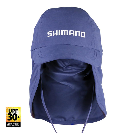 Shimano Kids Legionnaire Cap Navy-Hats & Headwear-Shimano-Fishing Station