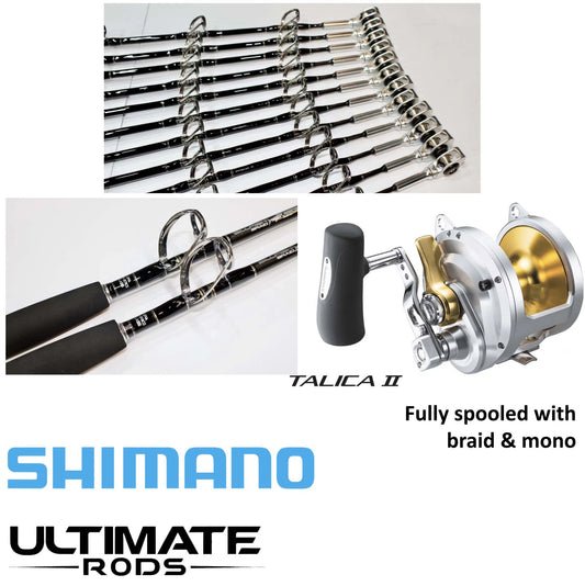Shimano Talica / Ultimate Game Fishing Combo-Combo - Blue Water-Shimano-Talica 25 2SP / Ultimate 15-24kg Stra-Fishing Station