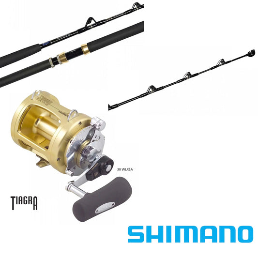 Shimano Tiagra Game Combo-Combo - Blue Water-Shimano-Tiagra30WLRSA / T Curve Rod 15kg SU-Fishing Station