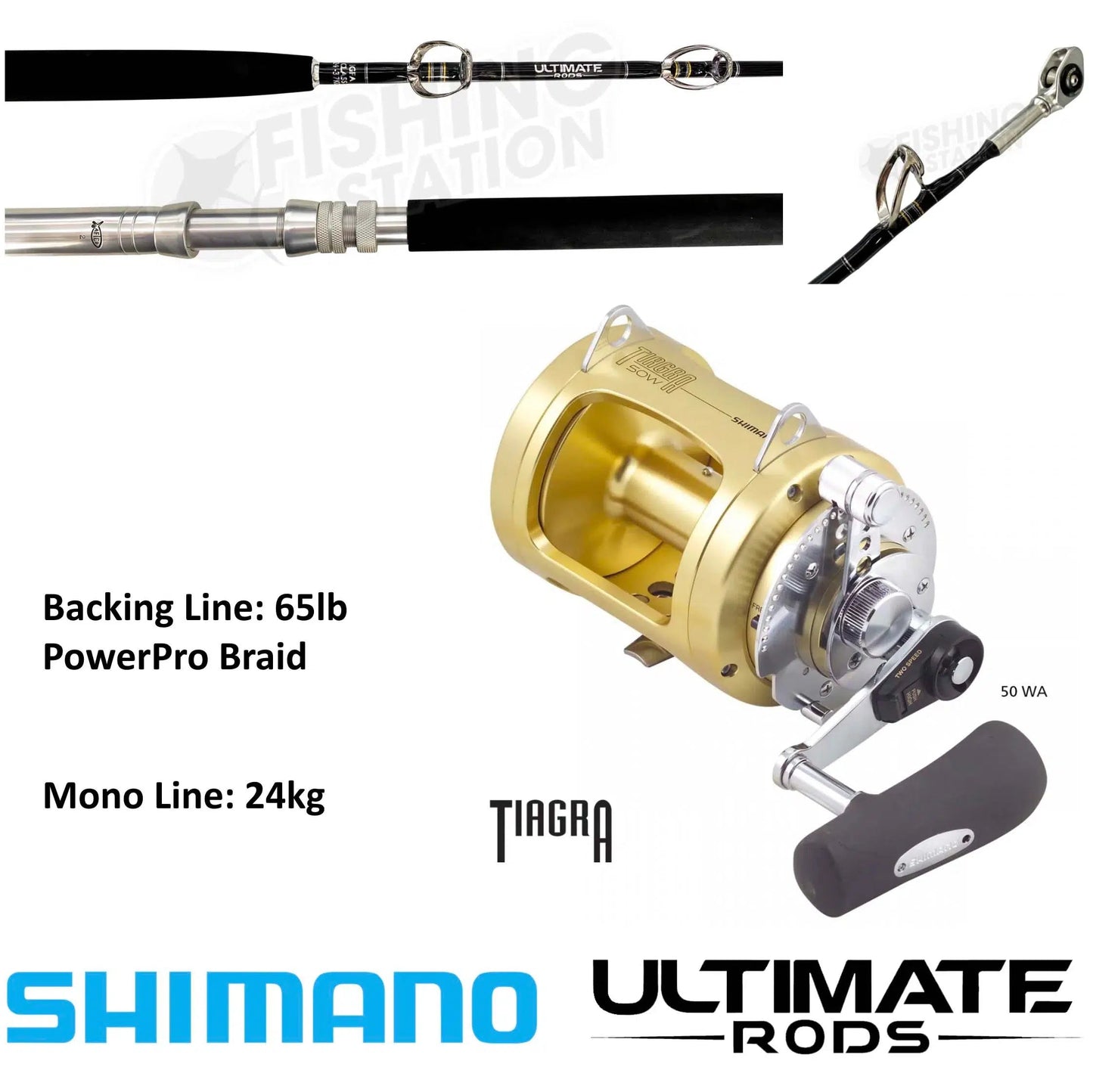 Shimano Tiagra / Ultimate Guide Series Game Combo – Fishing Station