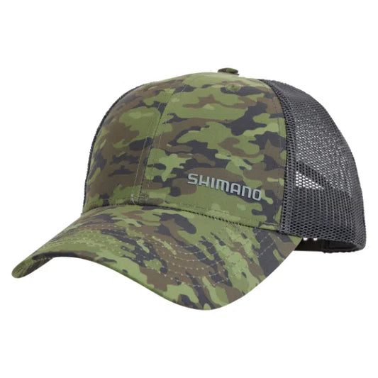 Shimano Trucker Cap-Hats & Headwear-Shimano-Moss Camo-Fishing Station