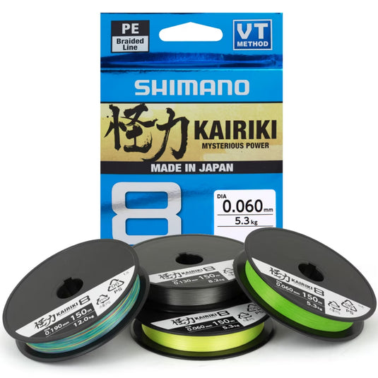 Shimano Kairiki PE8+ Braid-Line - Braid-Shimano-150m-PE 0.6 (6lb)-Fishing Station