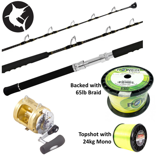 Shimano Speedmaster 24kg Tiagra 50A Overhead Game Combo
