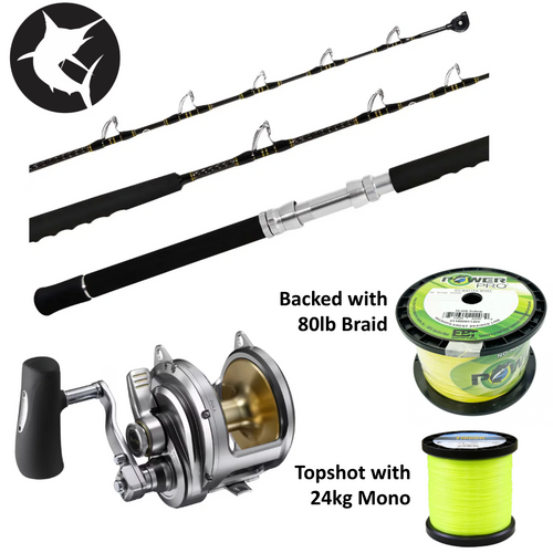 Shimano Speedmaster 24kg / NEW Talica 40A 2-Speed Overhead Game Combo