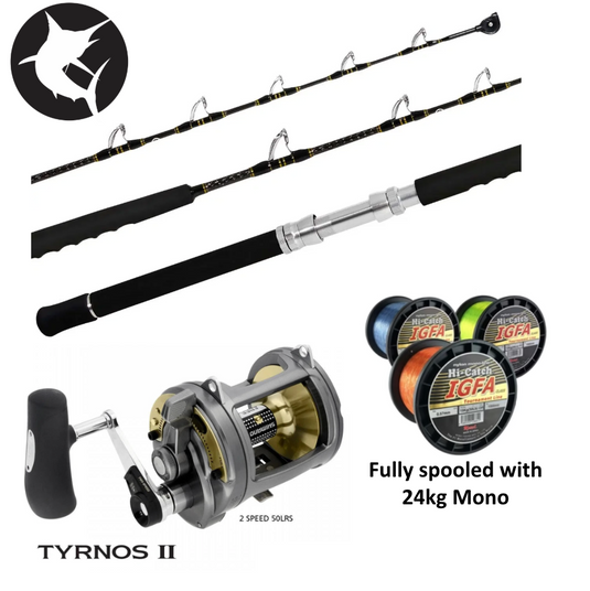 Shimano Speedmaster 24kg / Tyrnos 50LRS 2-Speed Overhead Game Combo