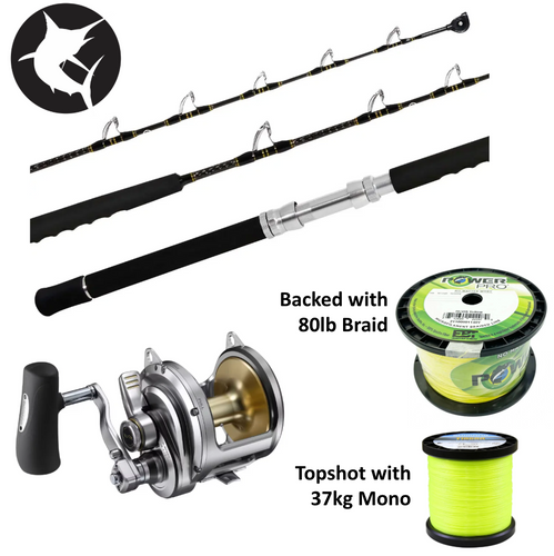 Shimano Speedmaster 37kg / NEW Talica 50A 2-Speed Overhead Game Combo